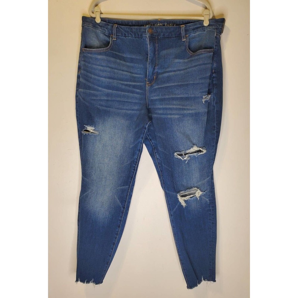 American Eagle Size 22 Curvy Hi-Rise Jegging Jean Skinny Stretch Denim